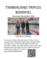 2024 Timberland Triples Bonspiel